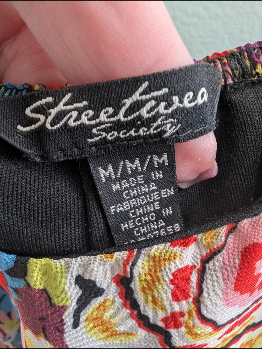 Streetwear Society Floral Maxi Dress - Black Multicolor - Picture 5 of 5